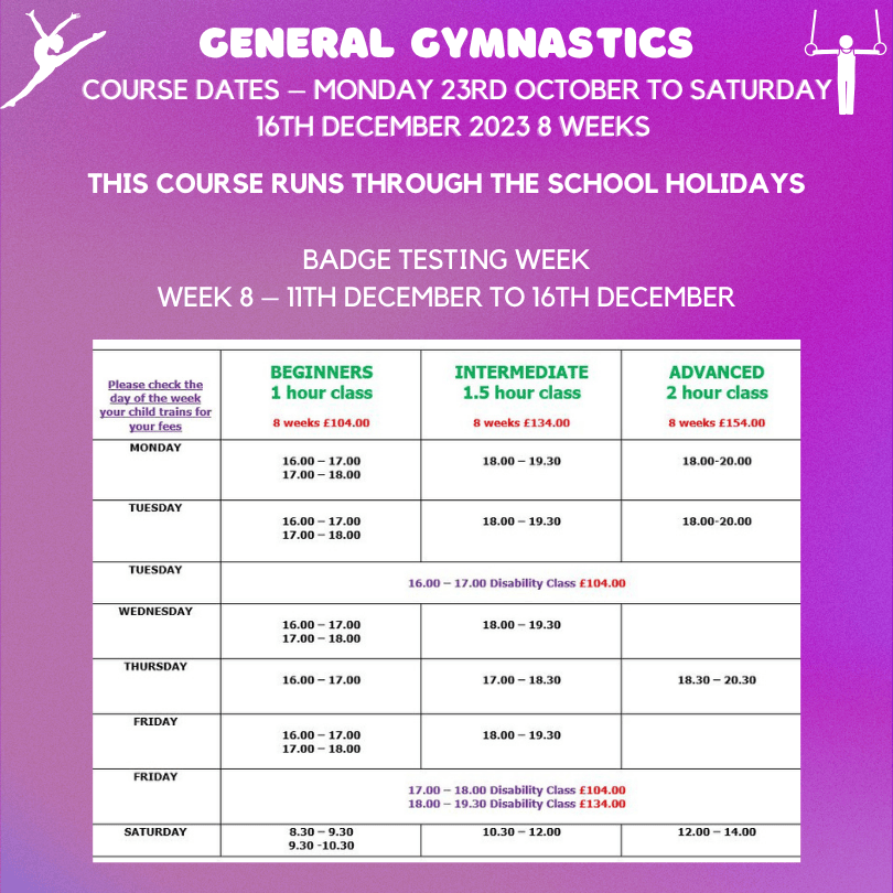 General gymnastics Current Course 231023 161223 3