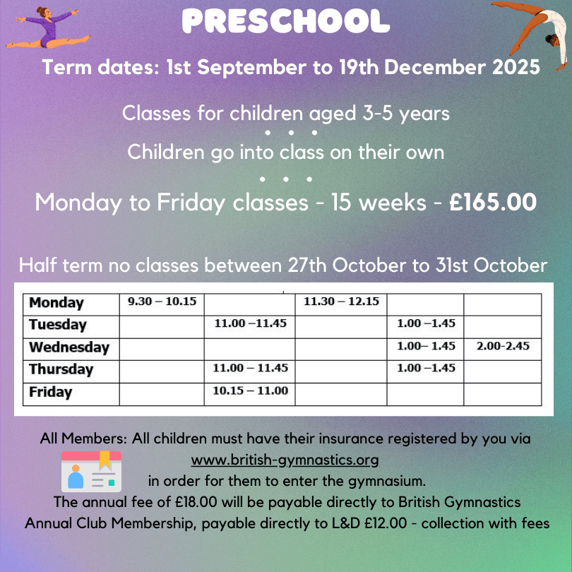 Preschool Sept Dec 2025