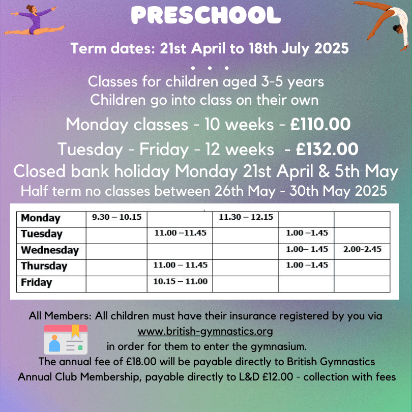 Preschool Renewal April 2025